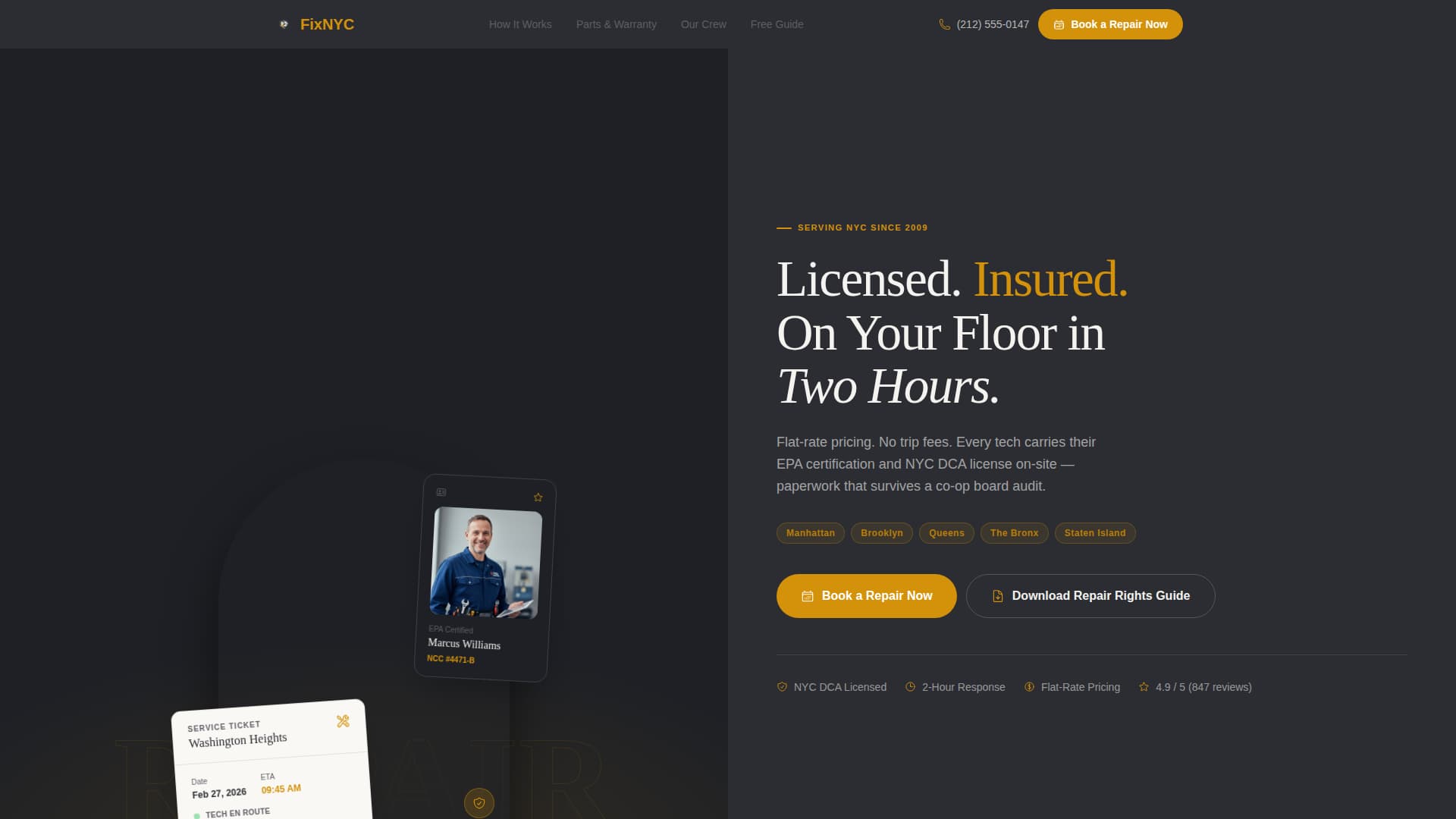 Fix - Trusted Appliancerepair Landing Page Template