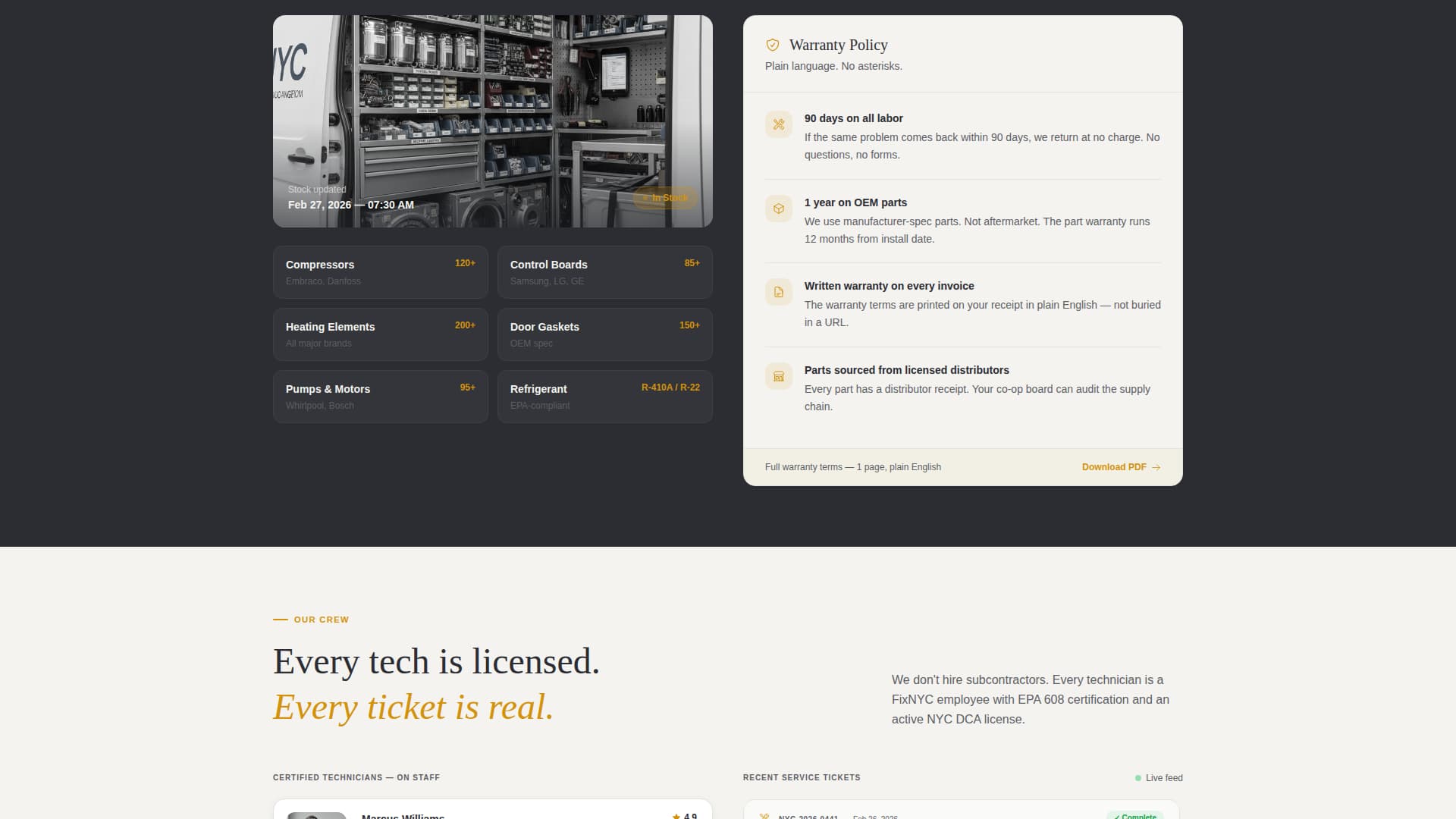 Fix - Trusted Appliancerepair Landing Page Template
