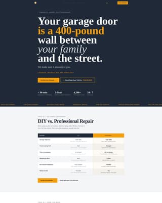Gate - Reliable Garagedoor Landing Page Template