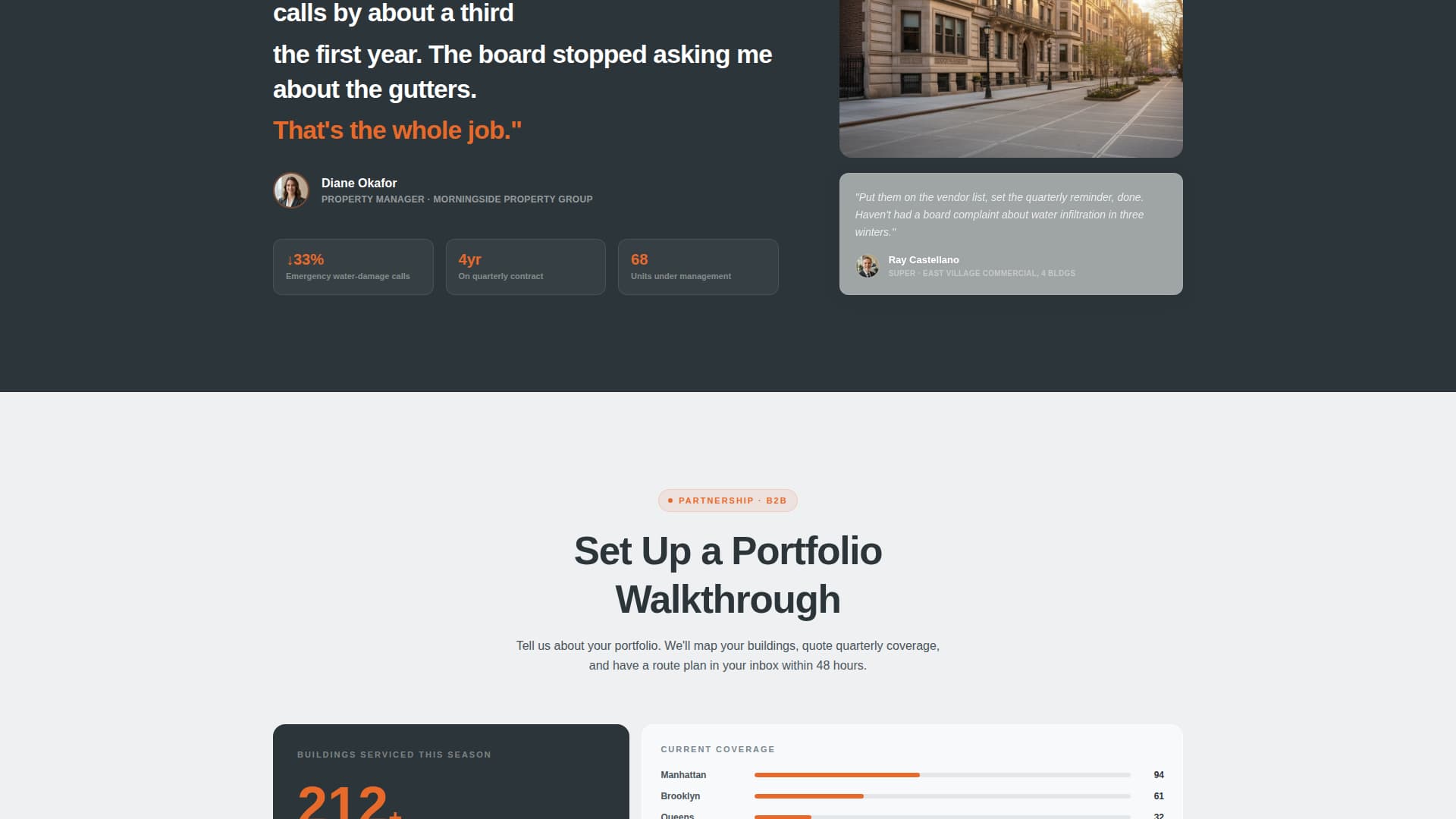 Gutter - Reliable Propertymanagement Landing Page Template