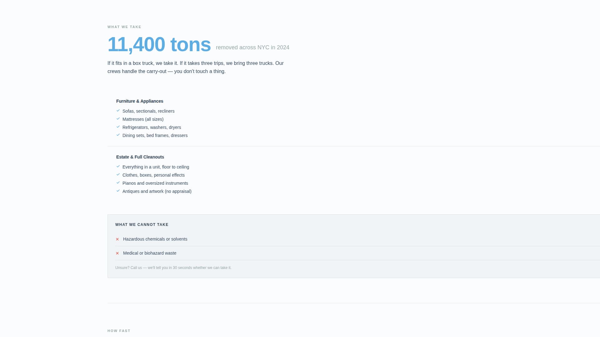 Debris — Swift Waste Hauling Landing Page Template