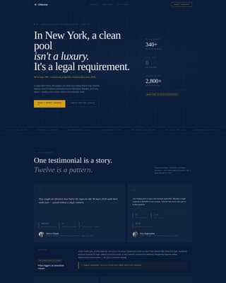 Chlorine - Authoritative Poolservice Landing Page Template