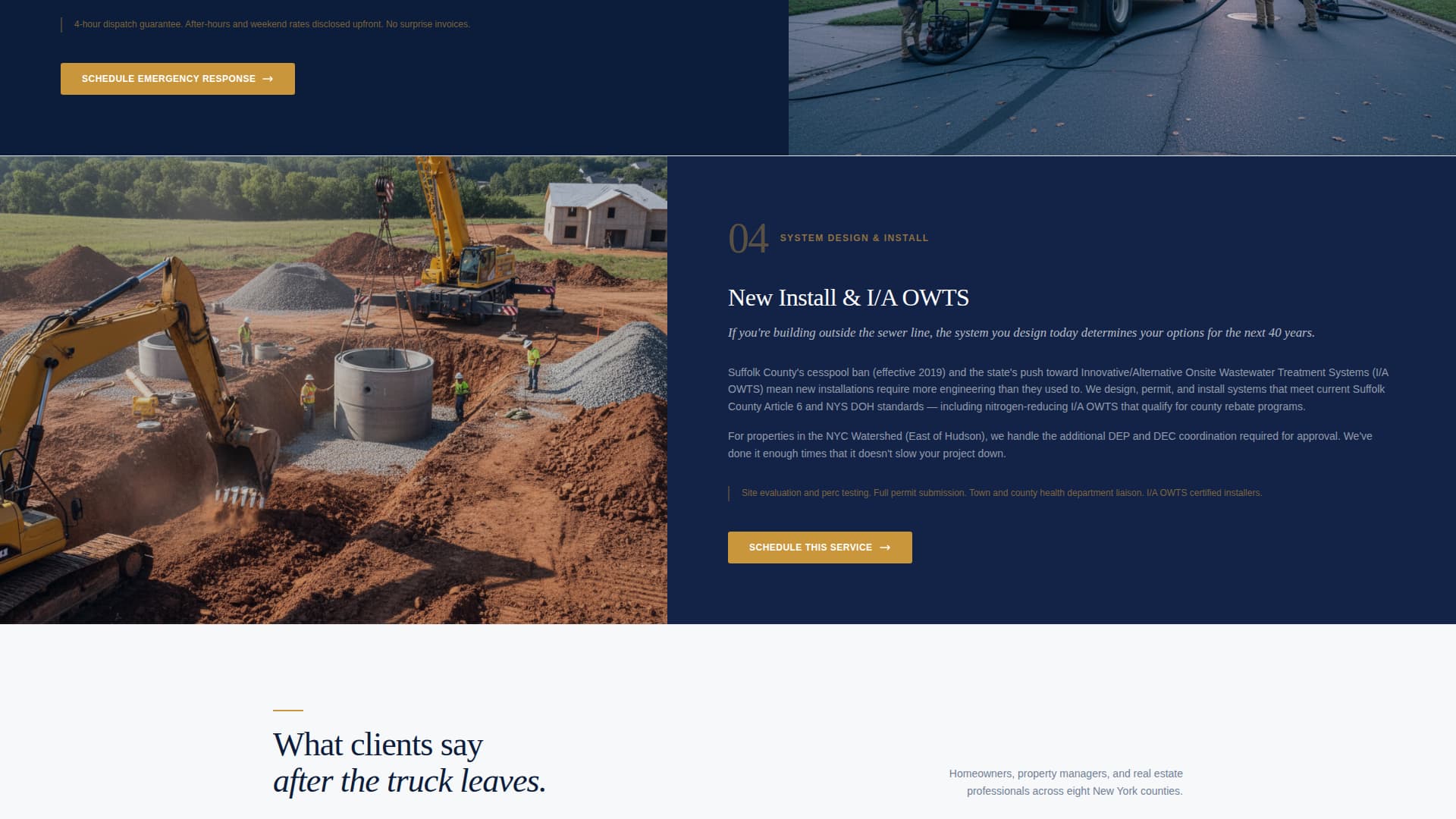 Septic - Authoritative Service Landing Page Template