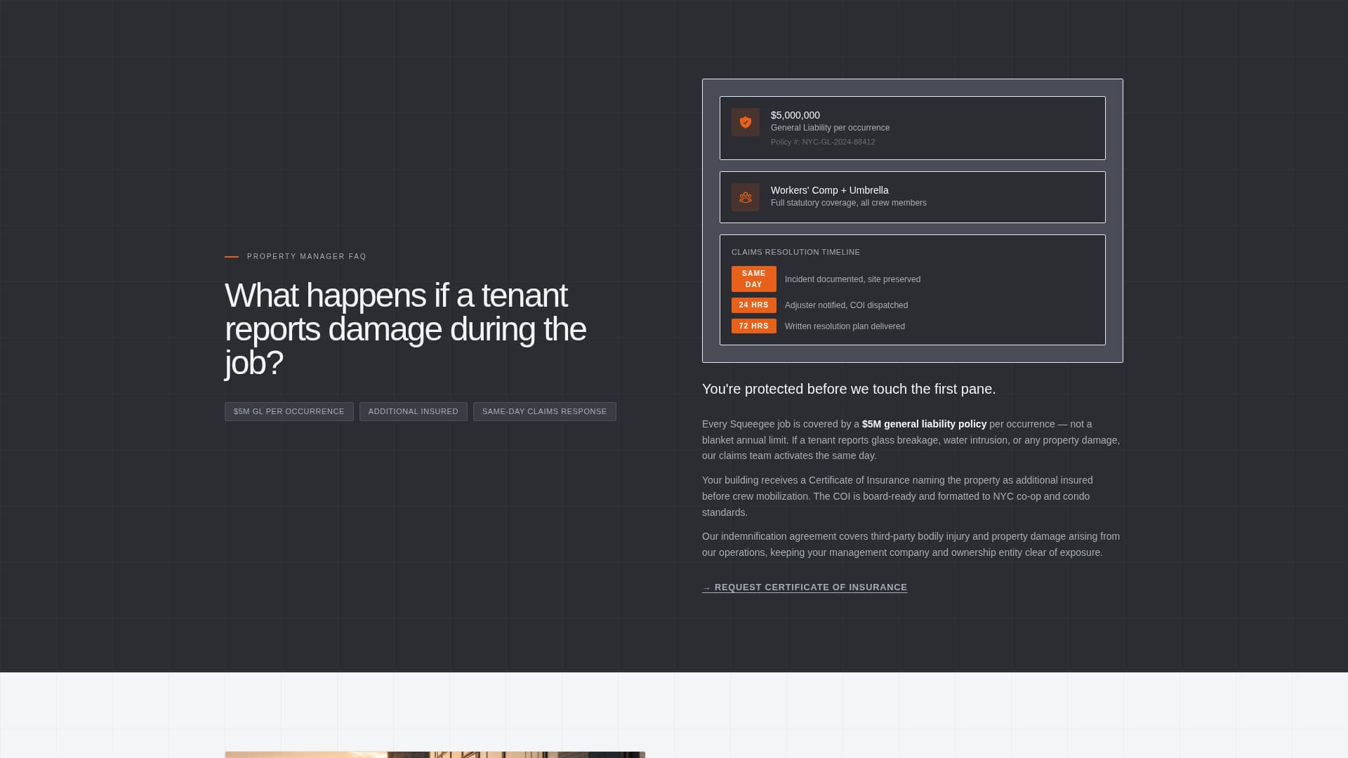 Squeegee - Compliant Windowcleaning Landing Page Template