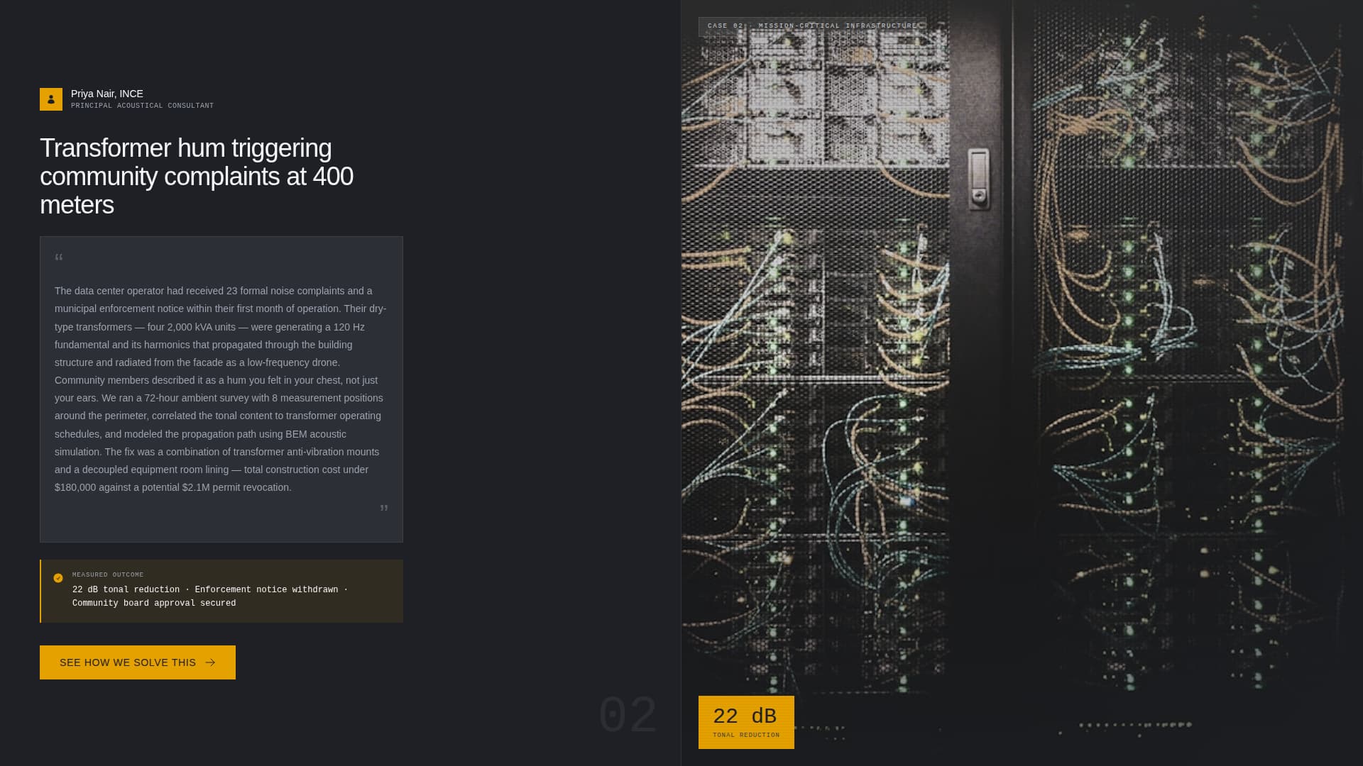 Decibel - Precision Acoustics Landing Page Template