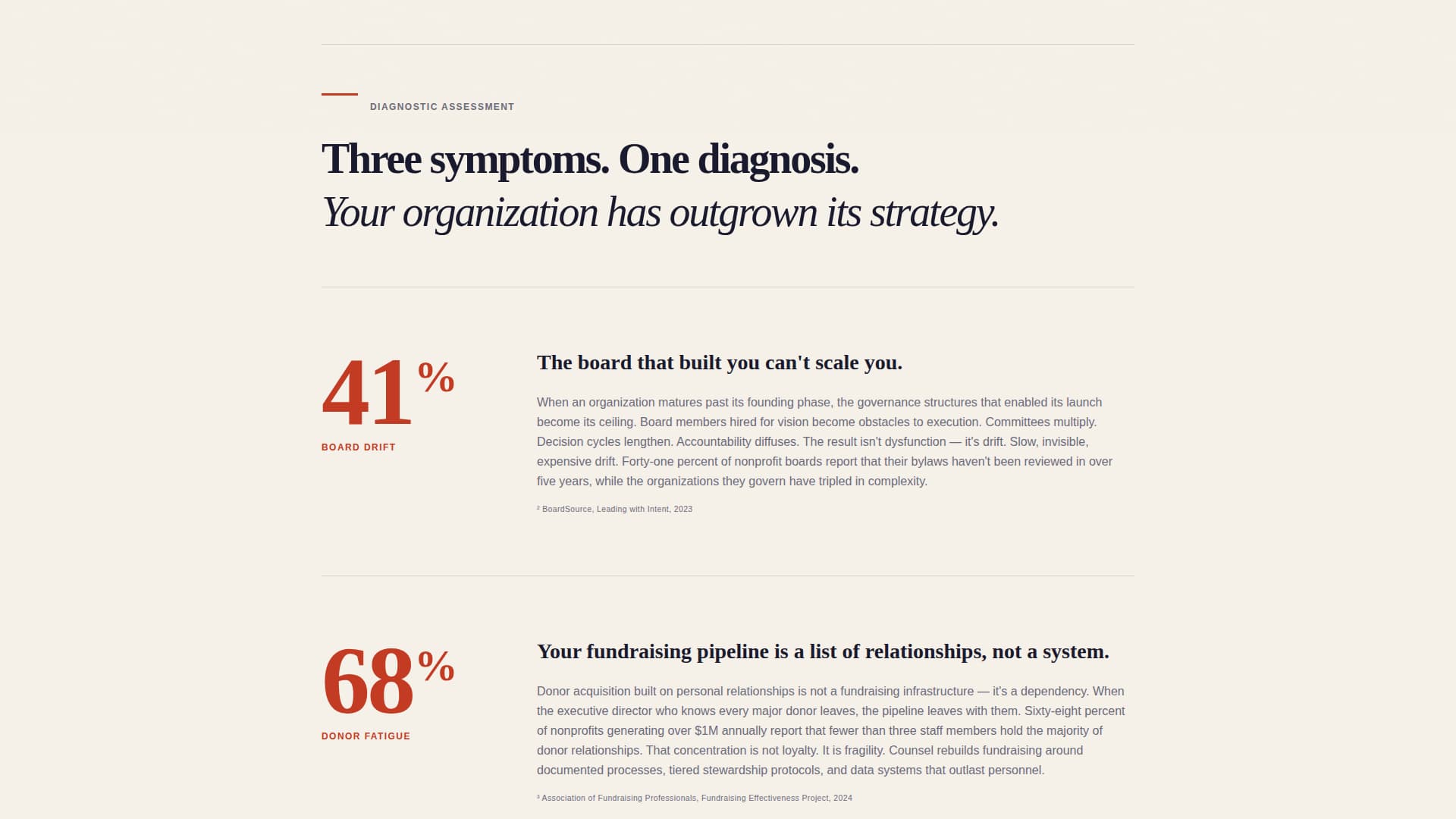 Counsel - Authoritative Nonprofit Landing Page Template