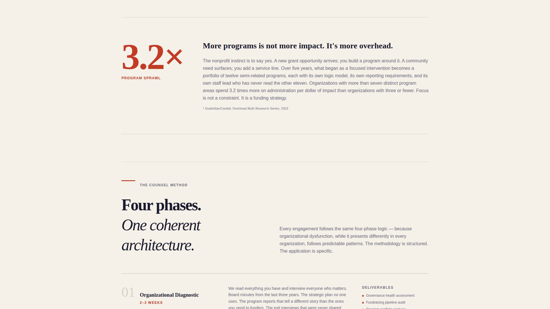 Counsel - Authoritative Nonprofit Landing Page Template