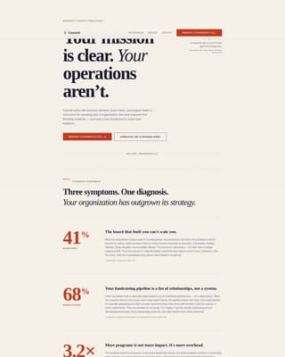 Counsel - Authoritative Nonprofit Landing Page Template