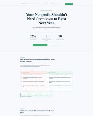 Sustain - Resilient Nonprofit Landing Page Template