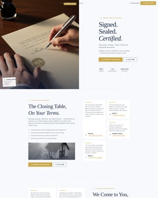 Seal - Trusted Notary Landing Page Template