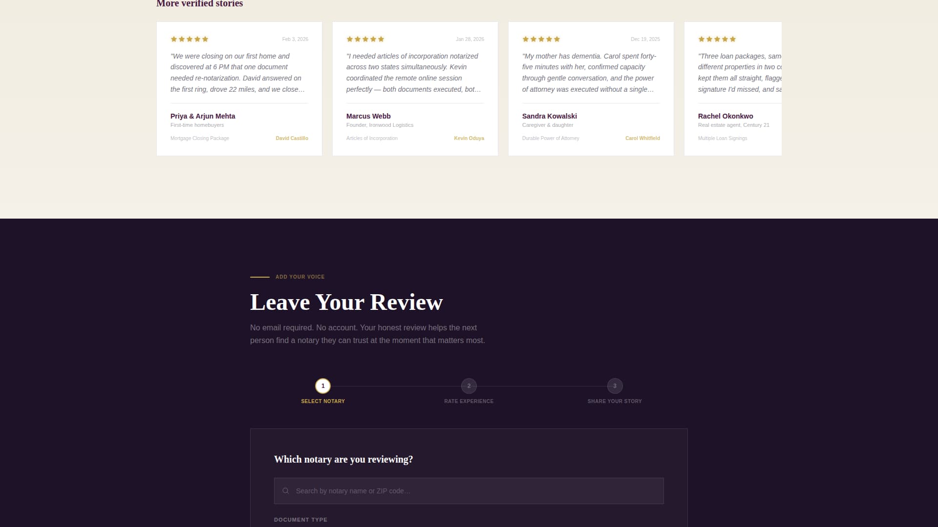Notarize - Authoritative Notary Landing Page Template