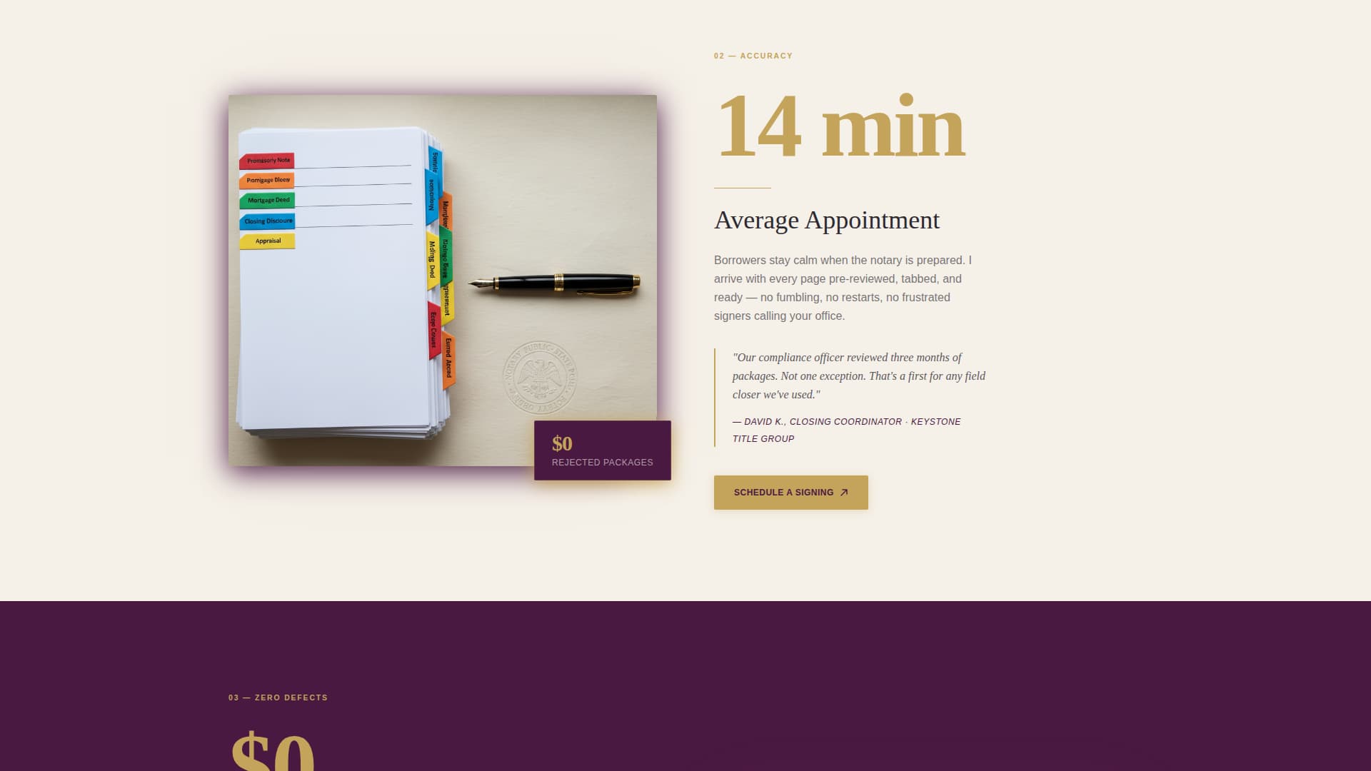Notarize — Certified Document Notary Landing Page Template