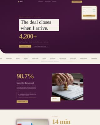 Notarize — Certified Document Notary Landing Page Template
