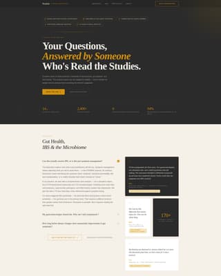 Nourish - Authoritative Nutritionist Landing Page Template