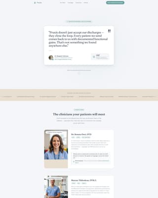 Praxis - Trusted Occupationaltherapy Landing Page Template