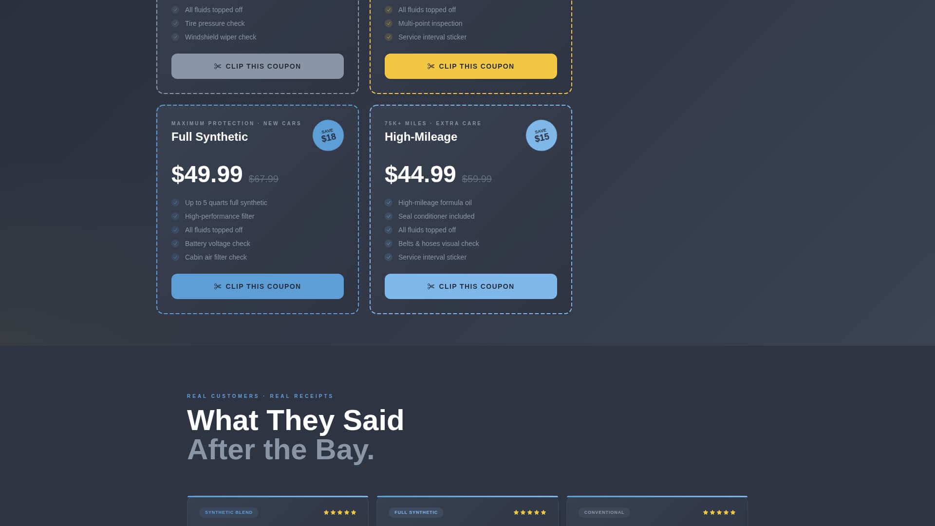 Lube - Highvisibility Oilchange Landing Page Template