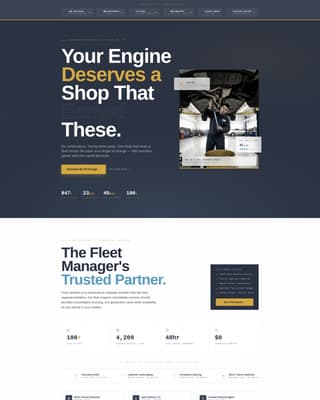 Lube - Trusted Autoservice Landing Page Template