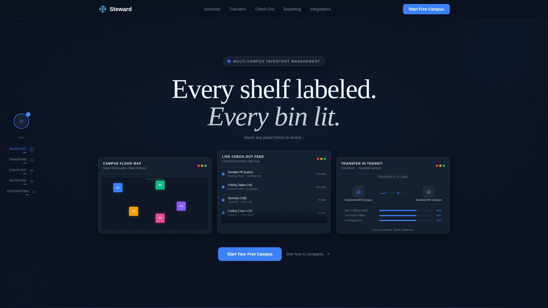 Steward - Powerful Church Inventory Landing Page Template