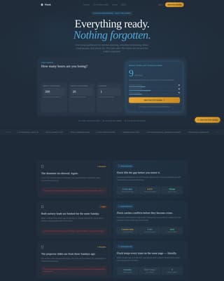 Flock - Dynamic Church Management Landing Page Template