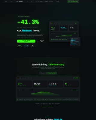 Upvote - High-Impact Cleantech Landing Page Template