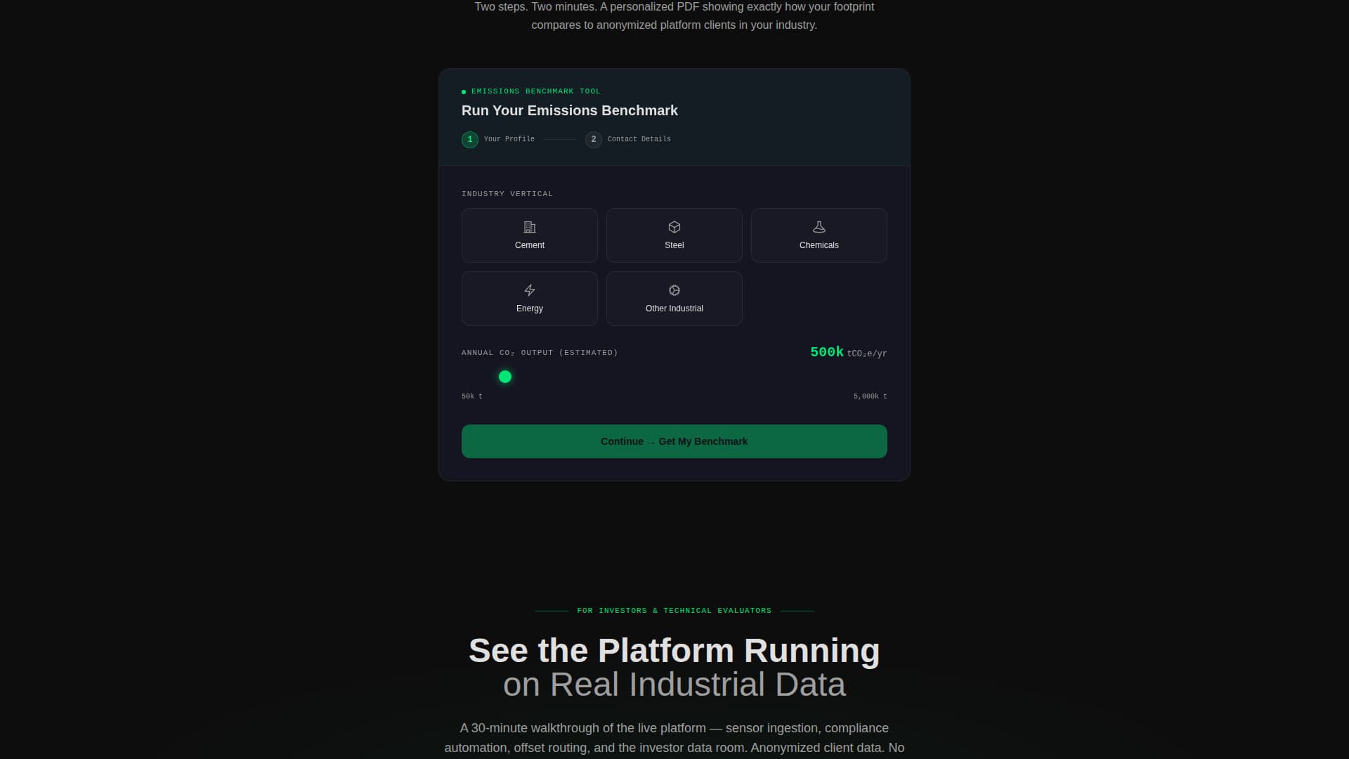 Decarbonize - High-Impact Cleantech Landing Page Template