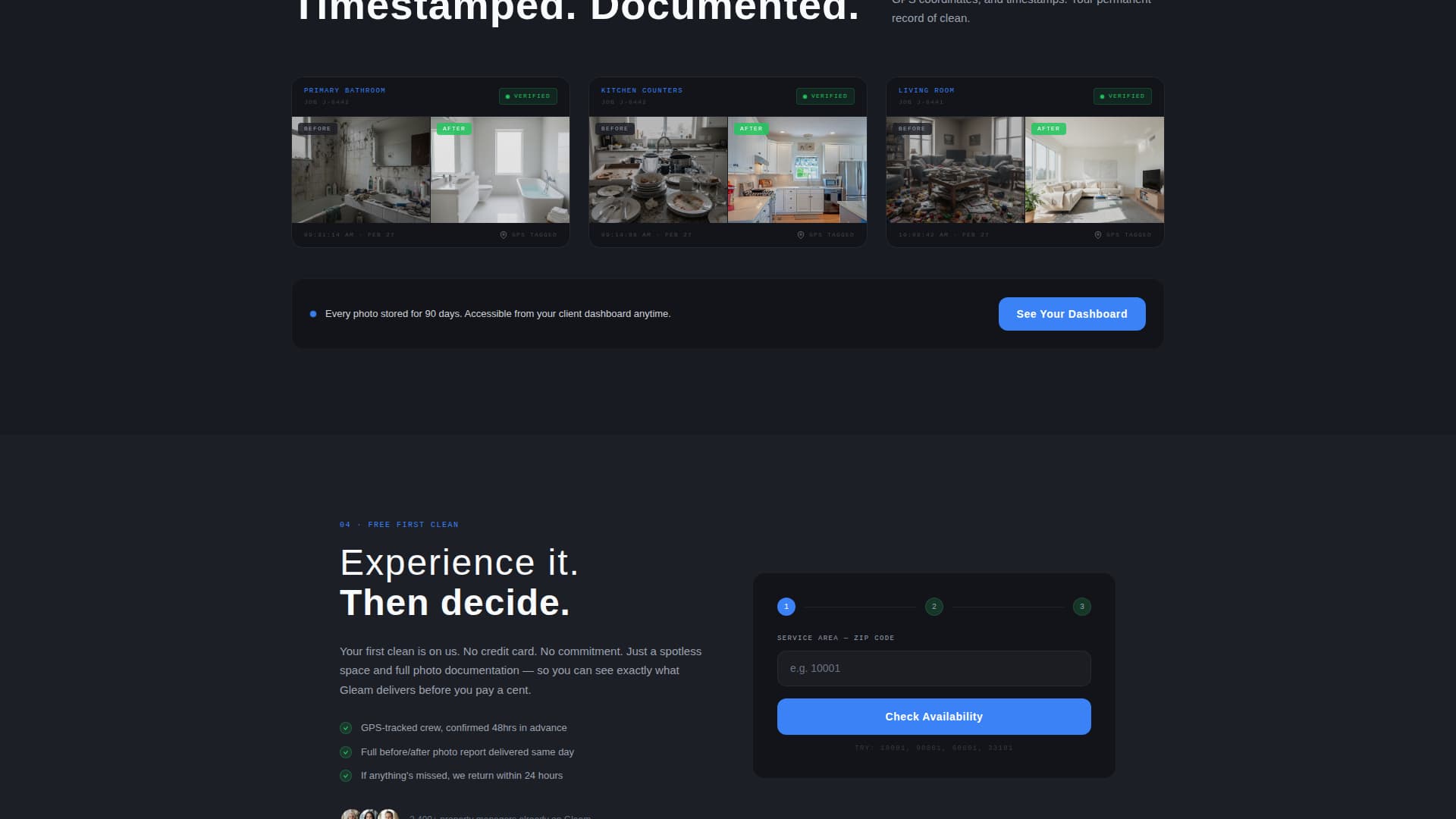 Professional Cleaning Service Proof-Led Booking Website Template