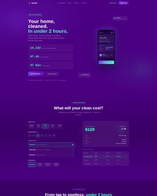 Cleaning Service Digital Presence Booking Website Template