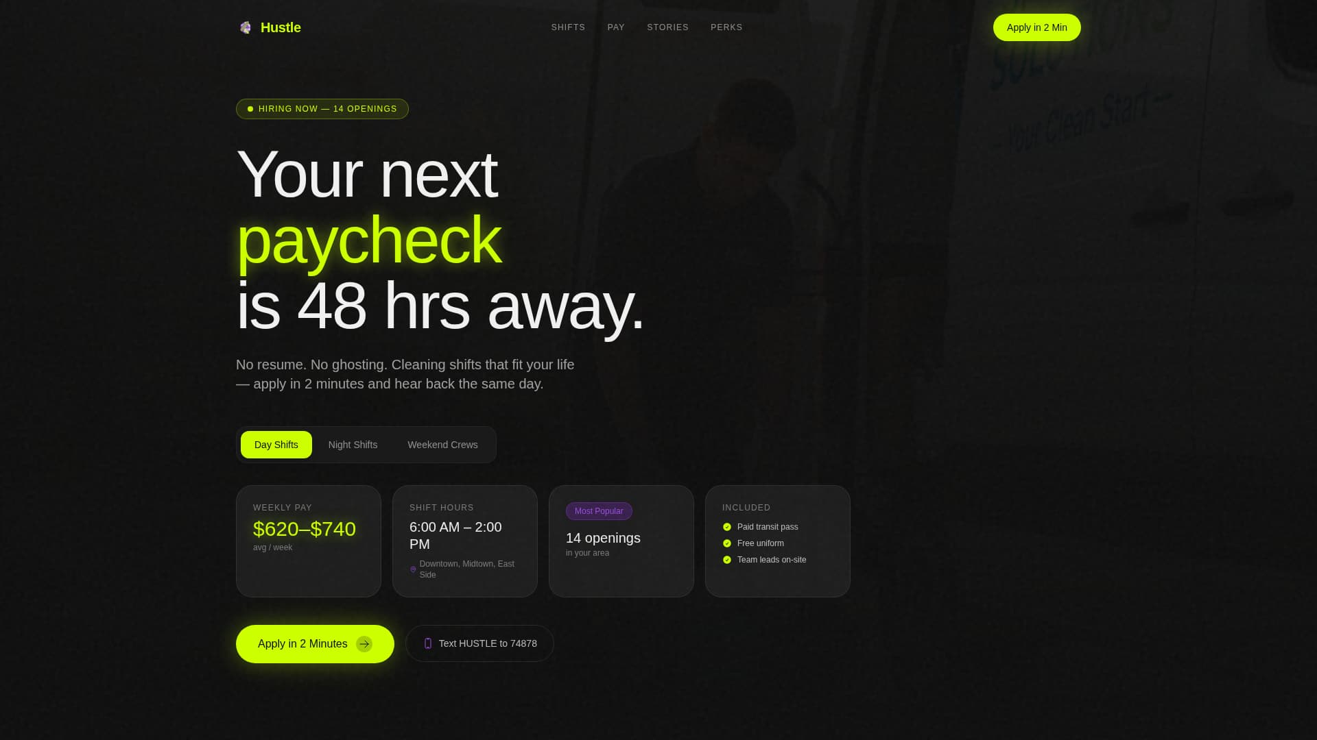 Cleaning Service Careers & Staff Recruitment Website Template