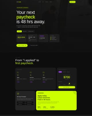 Cleaning Service Careers & Staff Recruitment Website Template