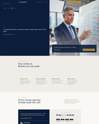 Marginfinder - Decisive Operations Landing Page Template