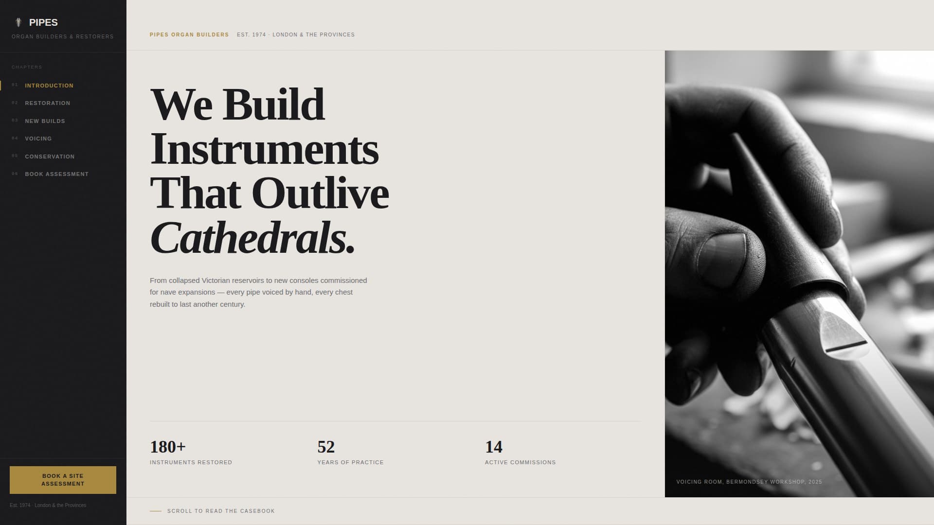 Pipes - Authoritative Organbuilder Landing Page Template