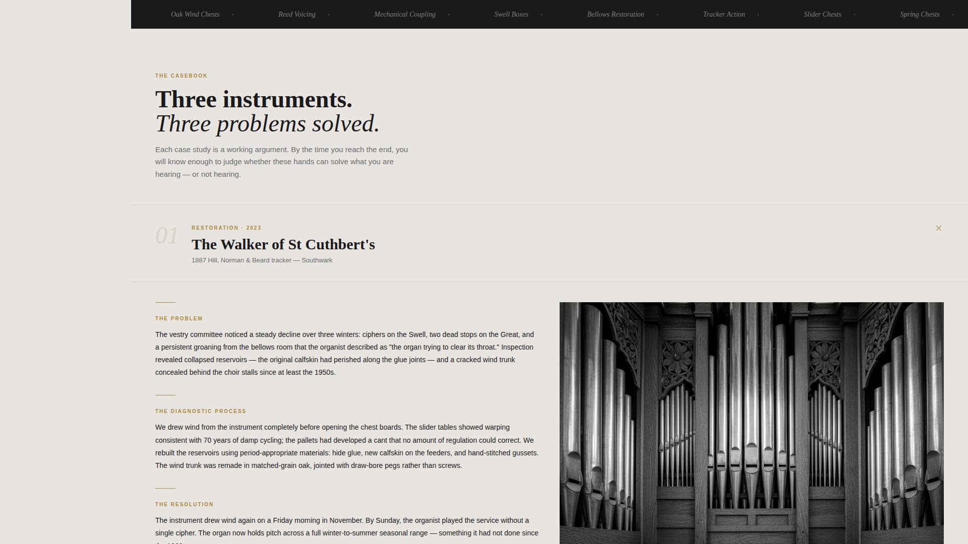 Pipes - Authoritative Organbuilder Landing Page Template
