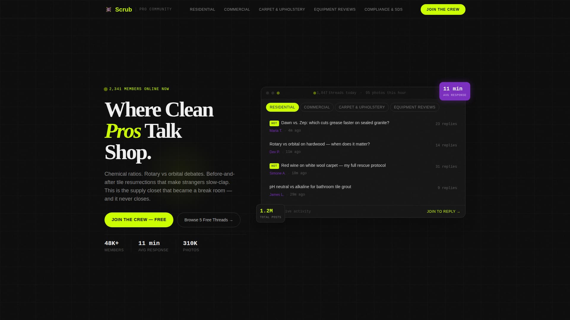 Scrub - Dynamic Cleaning Service Landing Page Template