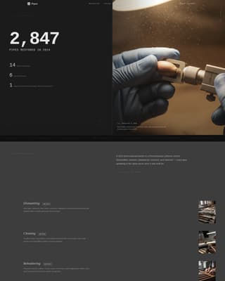 Pipes - Precision Organbuilder Landing Page Template