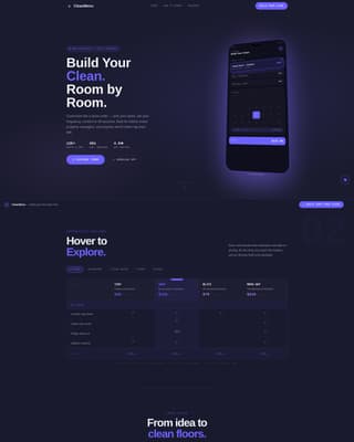 Cleanmenu - Frictionless Cleaning Service Landing Page Template