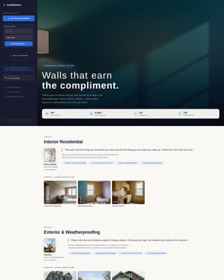 Coat - Precision Painter Landing Page Template