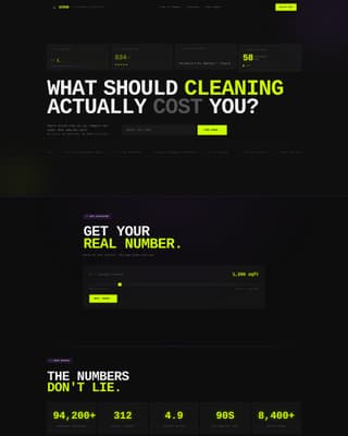 Cleaning Service Digital Presence Specialist Booking Website Template