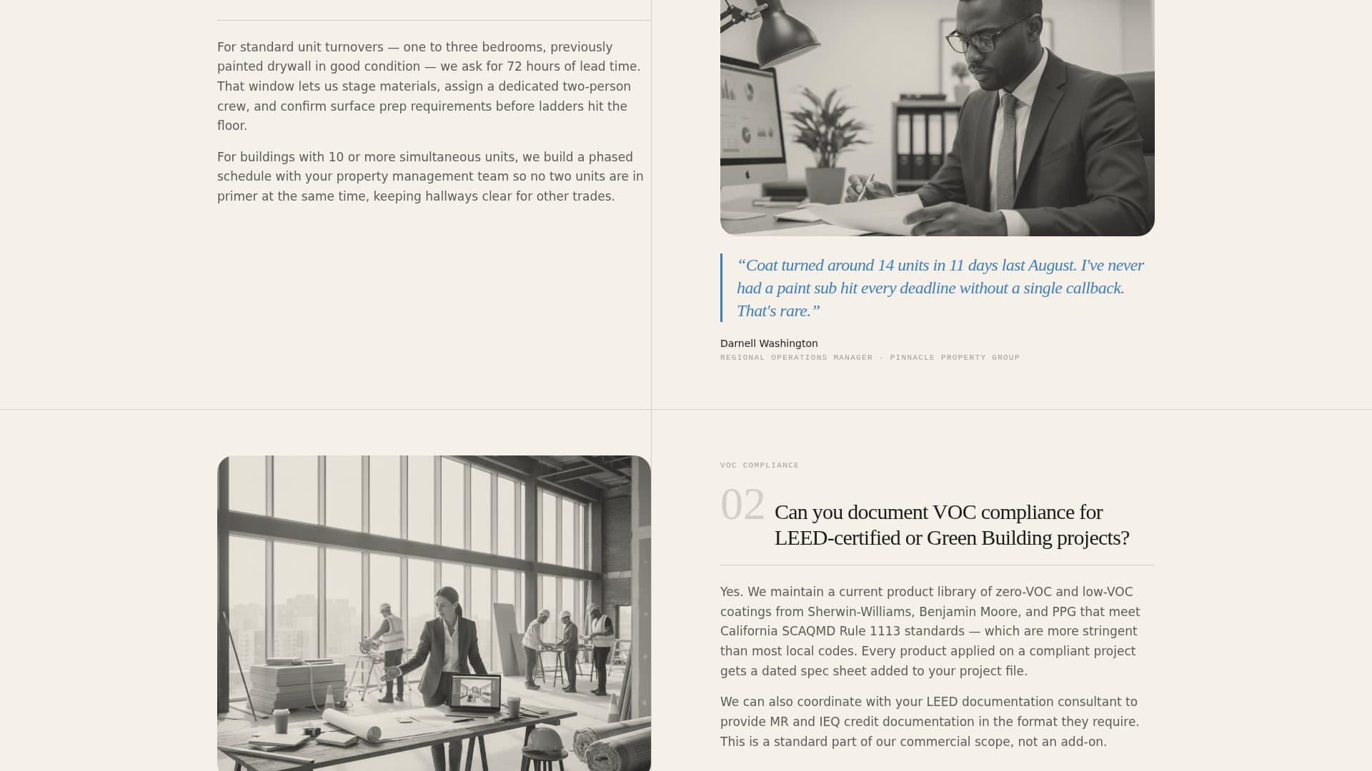 Coat - Authoritative Painting Landing Page Template