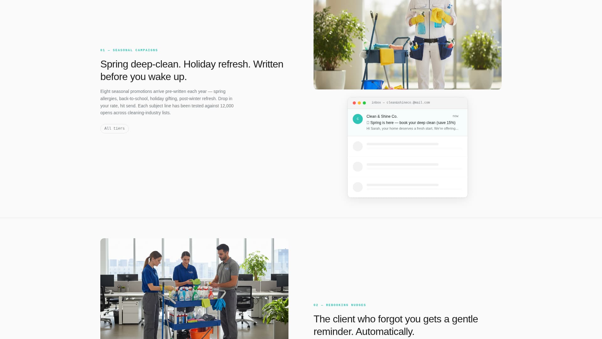 Spotless - Powerful Cleaning Service Landing Page Template