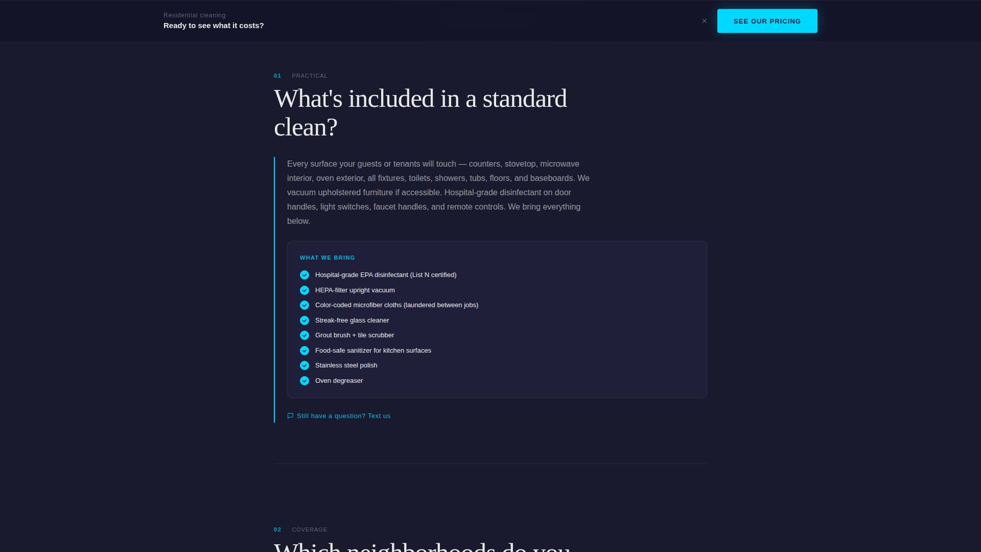 Residential Cleaning Service Booking Website Template