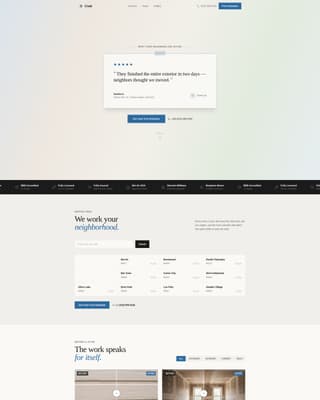 Brushstroke — Professional House Painter Landing Page Template