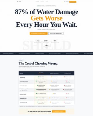 Shield - Urgent Painter Landing Page Template