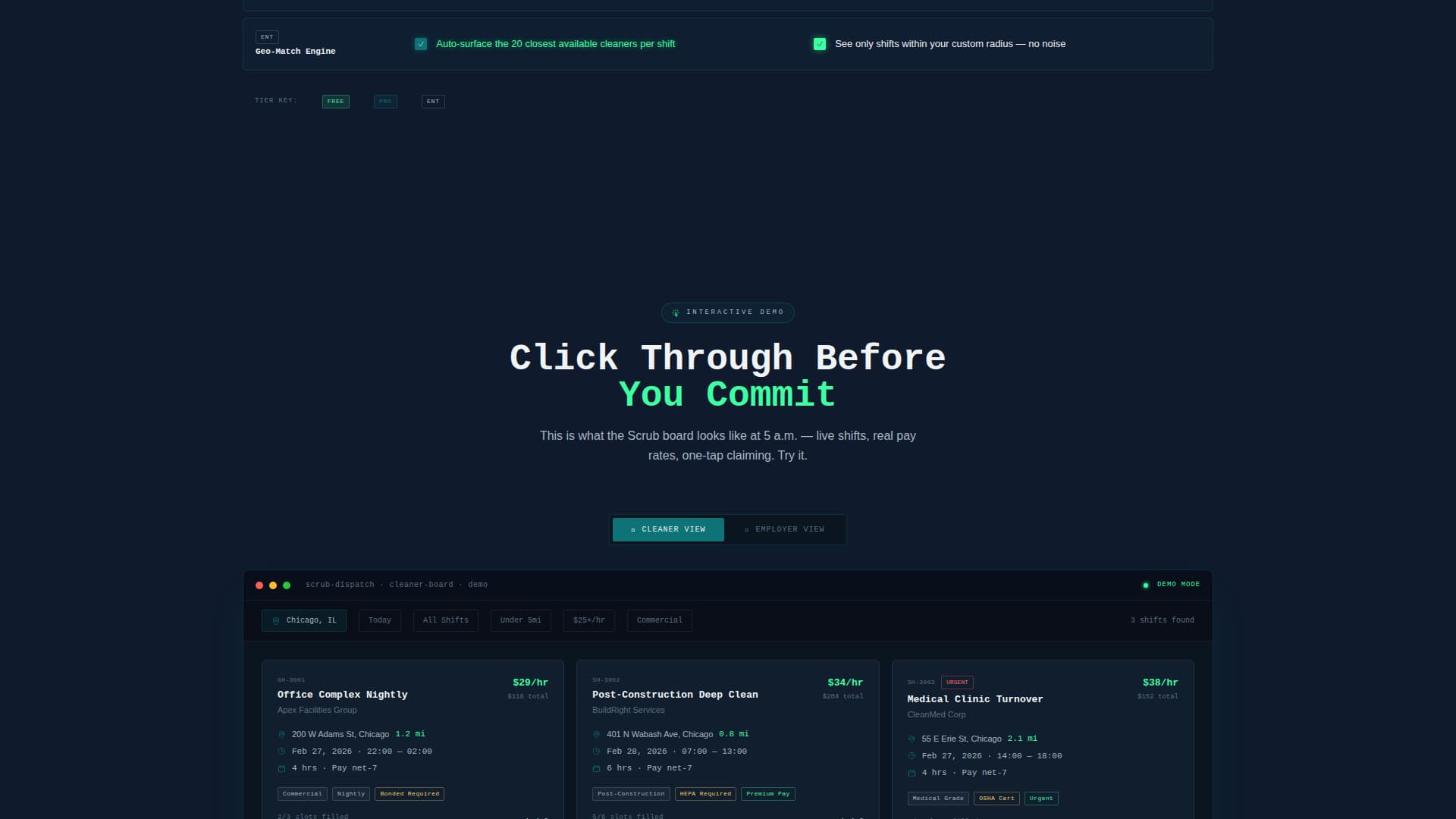 Cleaning Service Digital Presence Professional Website Template