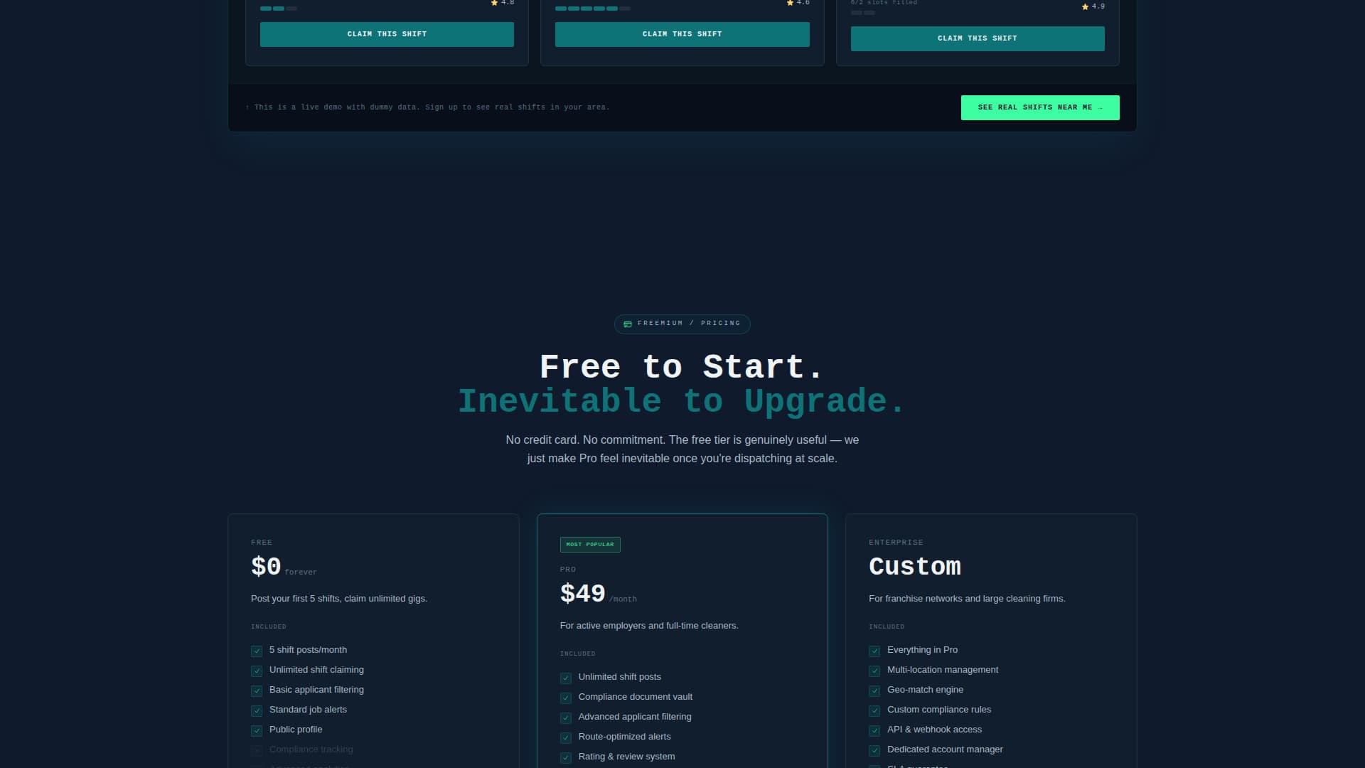 Cleaning Service Digital Presence Professional Website Template