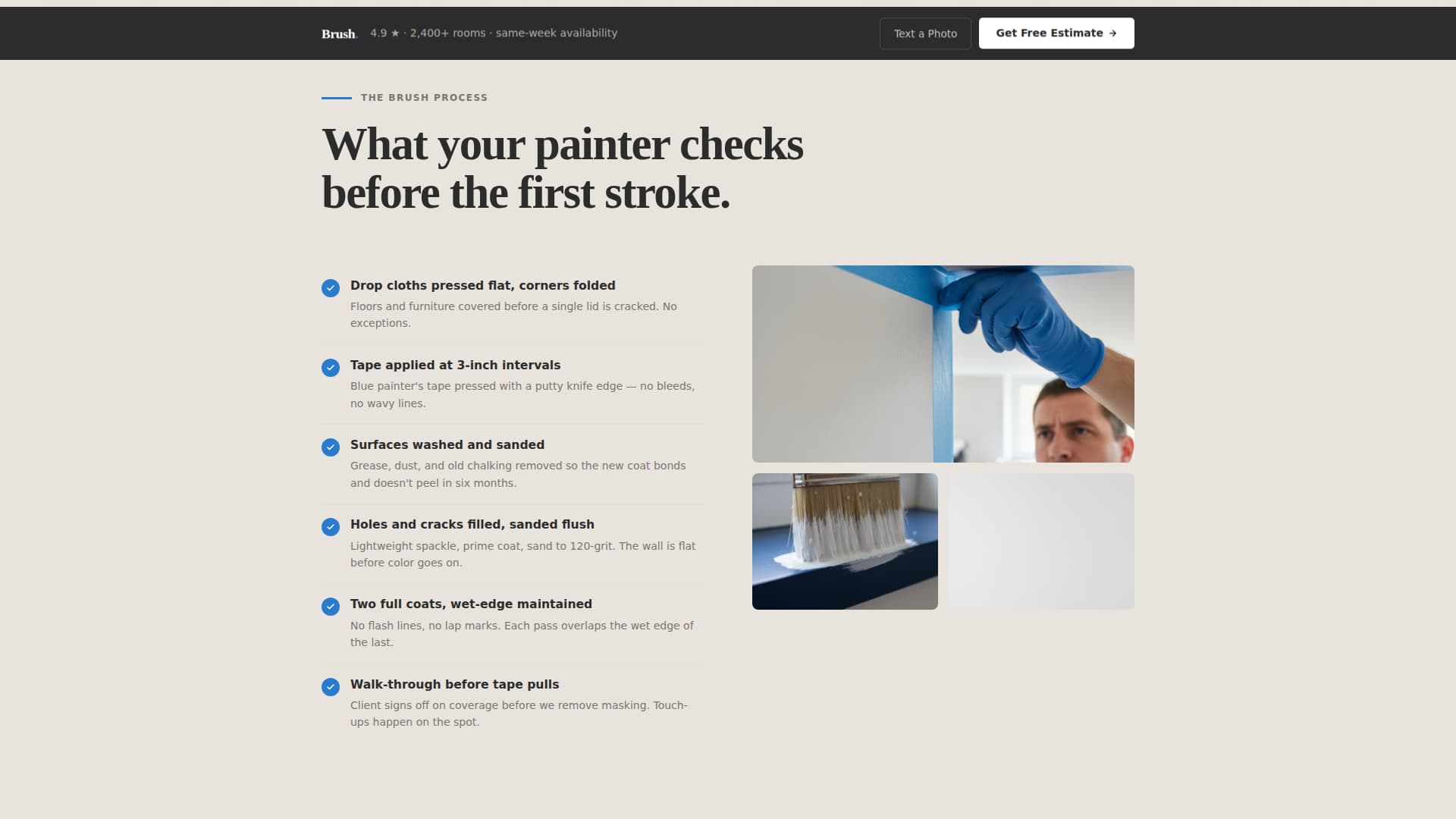 Brush - Crisp Painter Landing Page Template