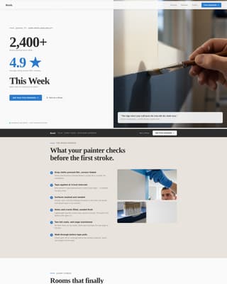 Brush - Crisp Painter Landing Page Template