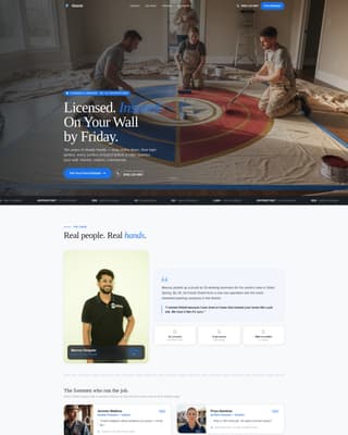 Shield - Trusted Painter Landing Page Template