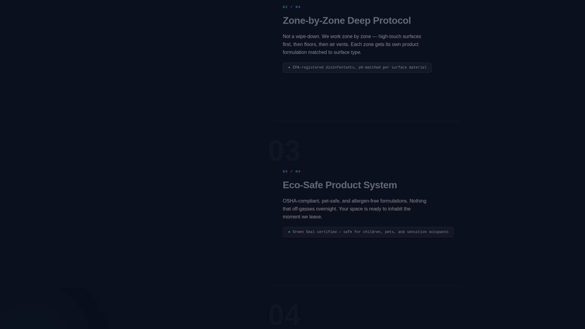 Futuristic Cleaning Service Tech Website Template