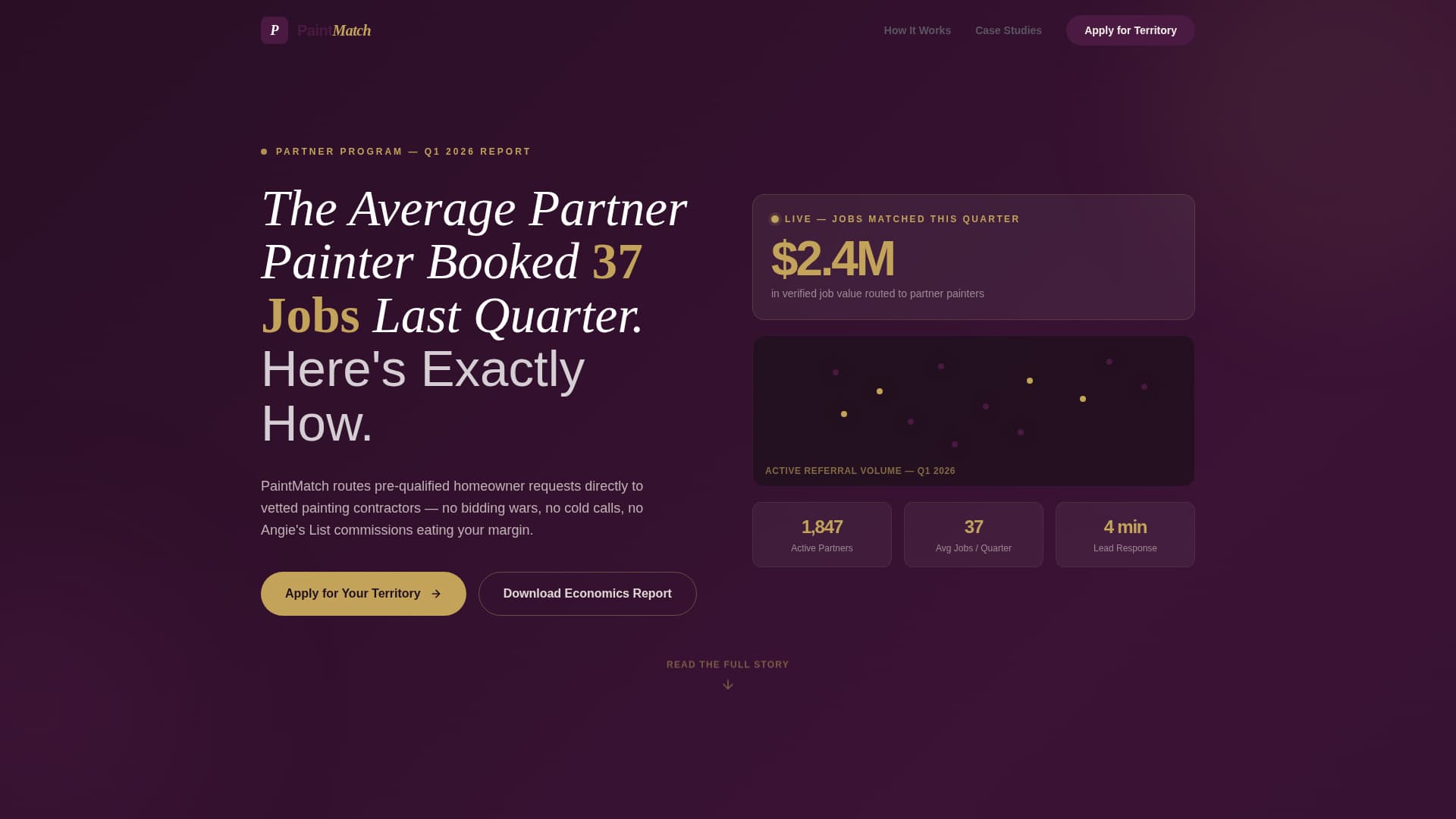Paintmatch - Authoritative Painterreferral Landing Page Template