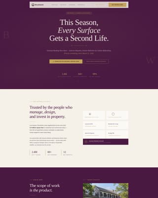 Brushwork - Authoritative Painter Landing Page Template